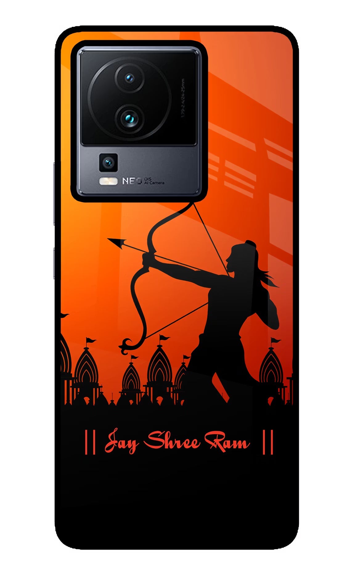Lord Ram - 4 iQOO Neo 7 Pro Back Cover Glass Case - Hello Swanky