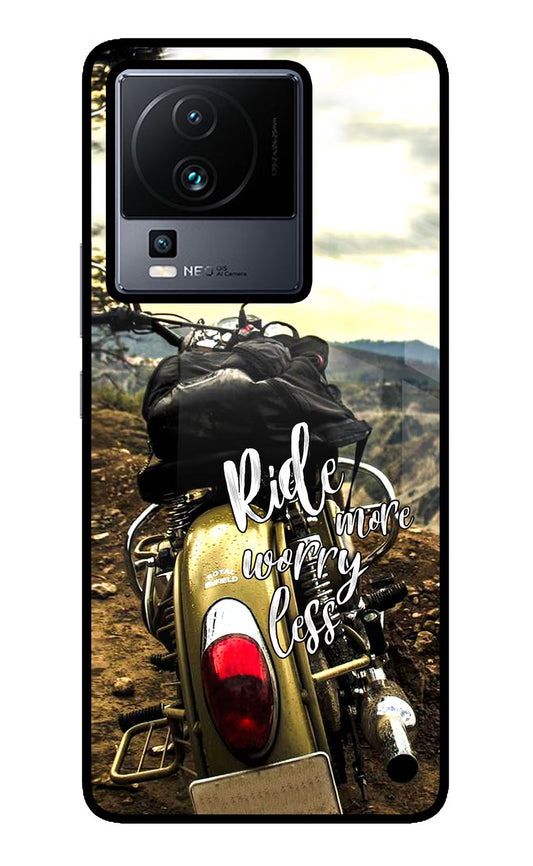 Ride More Worry Less iQOO Neo 7 Pro Back Cover Glass Case - Hello Swanky