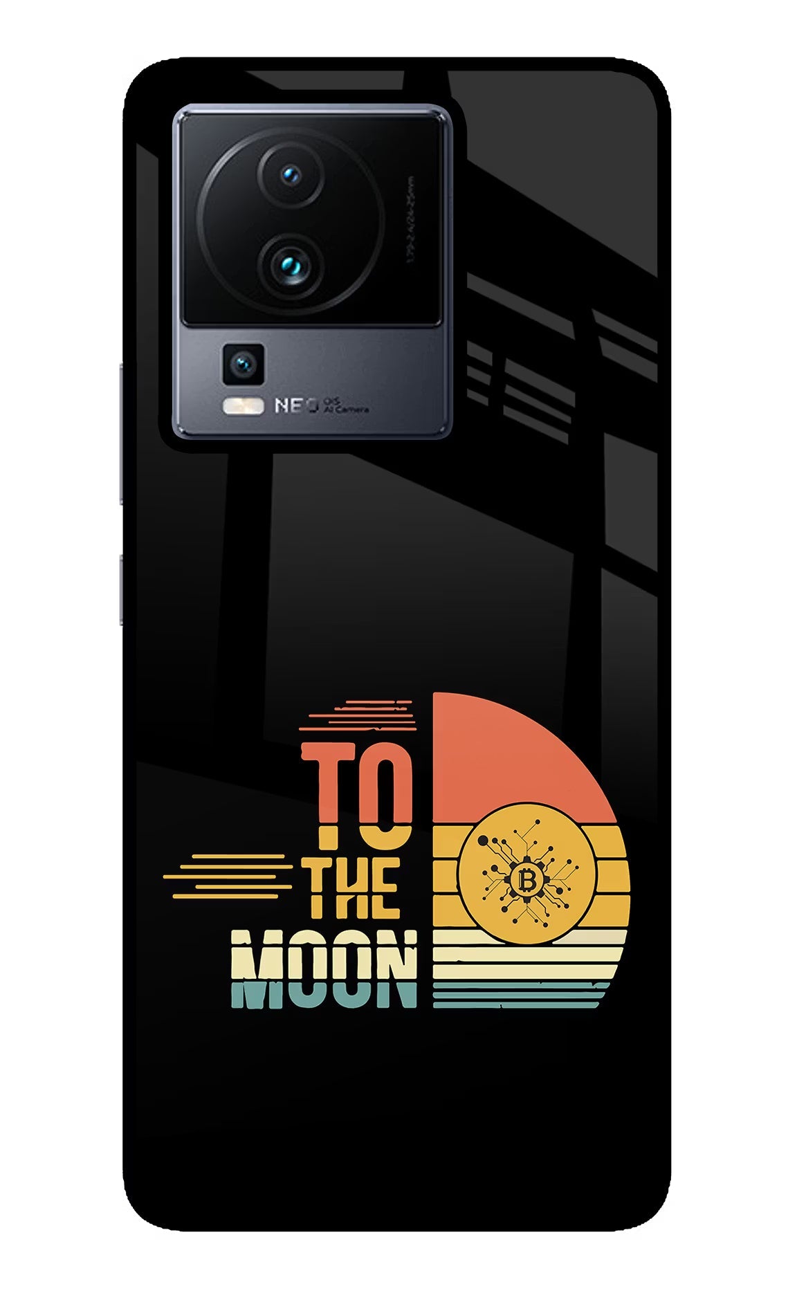 To the Moon iQOO Neo 7 Pro Back Cover Glass Case - Hello Swanky