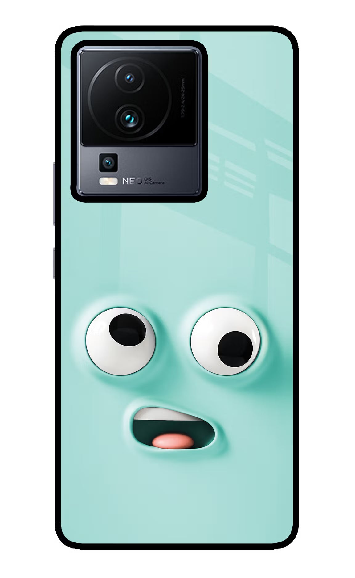 Funny Cartoon iQOO Neo 7 Pro Back Cover Glass Case - Hello Swanky