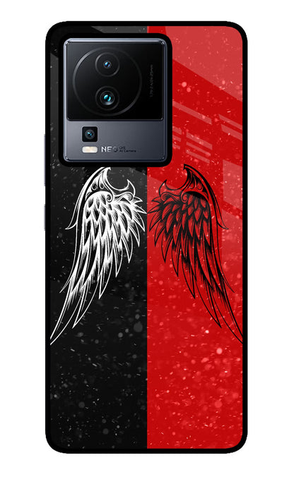 Wings iQOO Neo 7 Pro Back Cover Glass Case - Hello Swanky