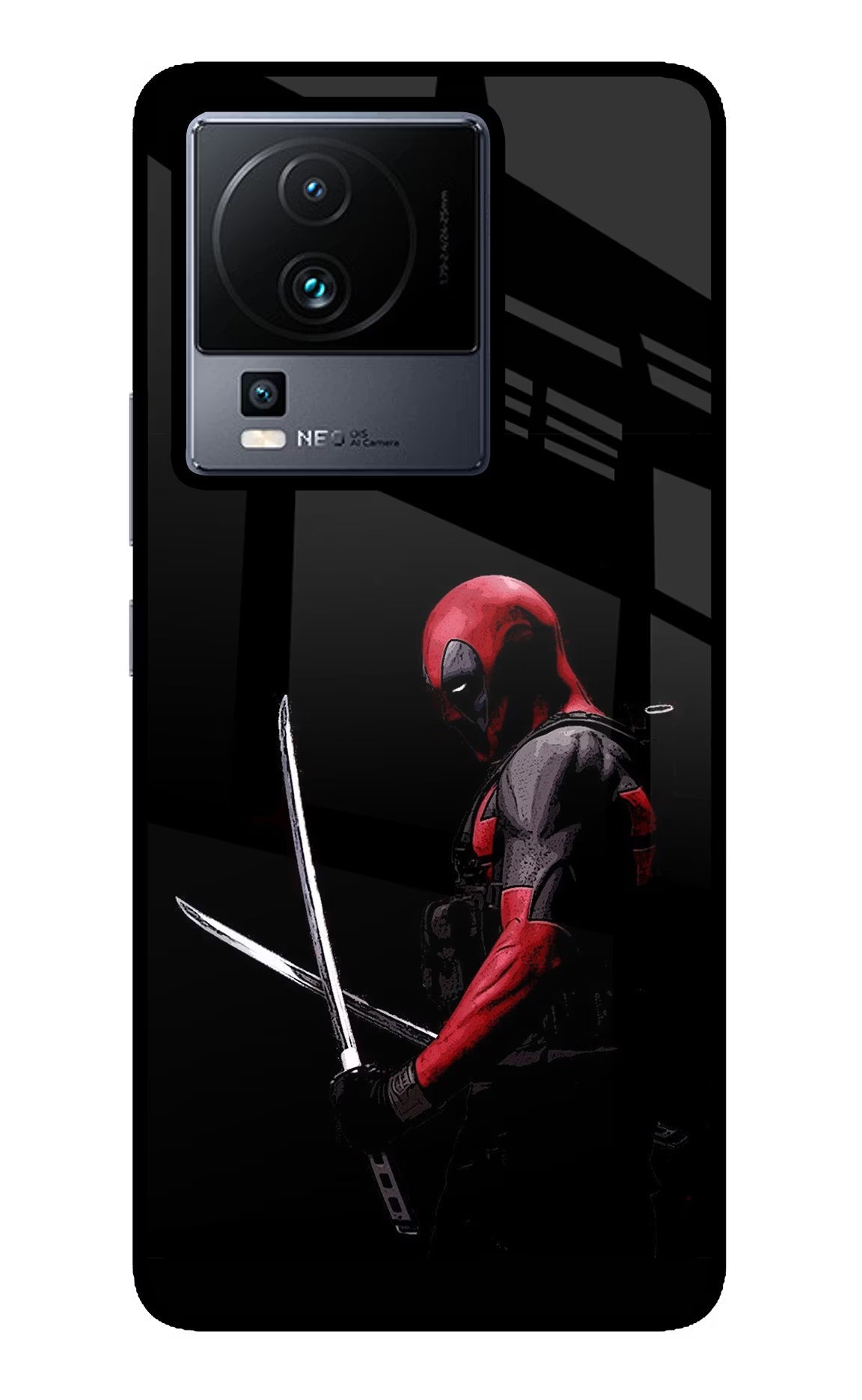 Deadpool iQOO Neo 7 Pro Back Cover Glass Case - Hello Swanky