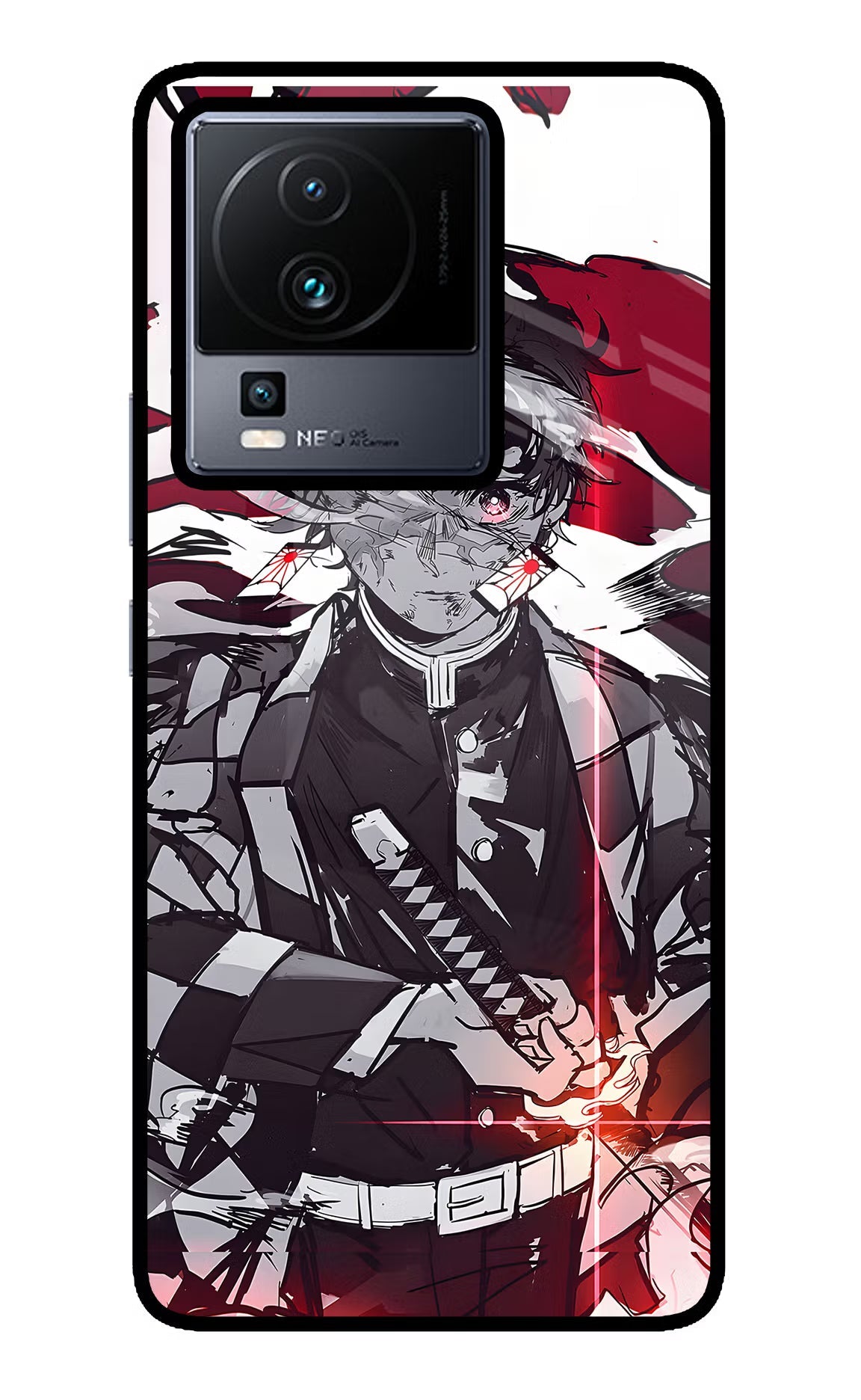 Demon Slayer iQOO Neo 7 Pro Back Cover Glass Case - Hello Swanky