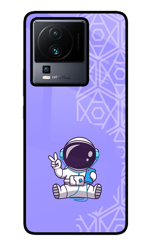 Cute Astronaut Chilling iQOO Neo 7 Pro Back Cover Glass Case - Hello Swanky