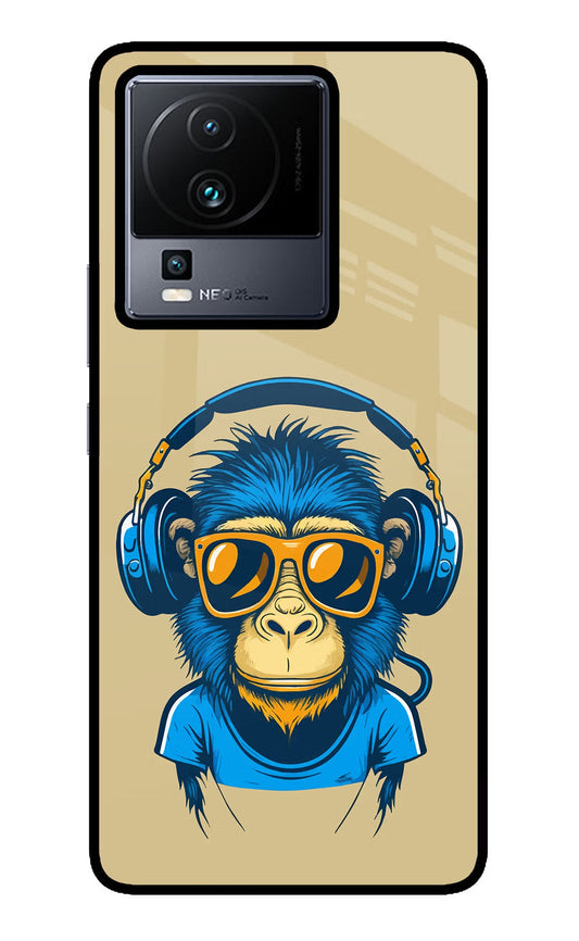 Monkey Headphone iQOO Neo 7 Pro Back Cover Glass Case - Hello Swanky