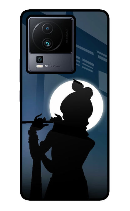 Shri Krishna Silhouette iQOO Neo 7 Pro Back Cover Glass Case - Hello Swanky