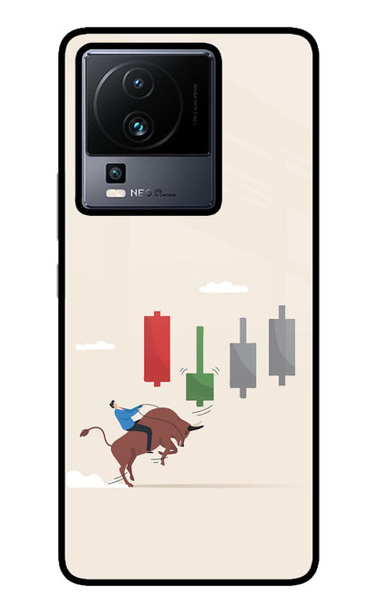 Bull Trading Momentum iQOO Neo 7 Pro Back Cover Glass Case - Hello Swanky
