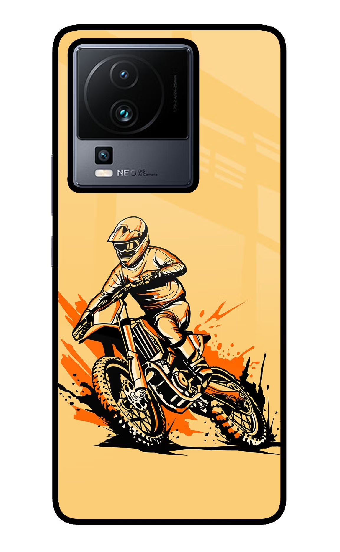 Off-Road Fury iQOO Neo 7 Pro Back Cover Glass Case - Hello Swanky