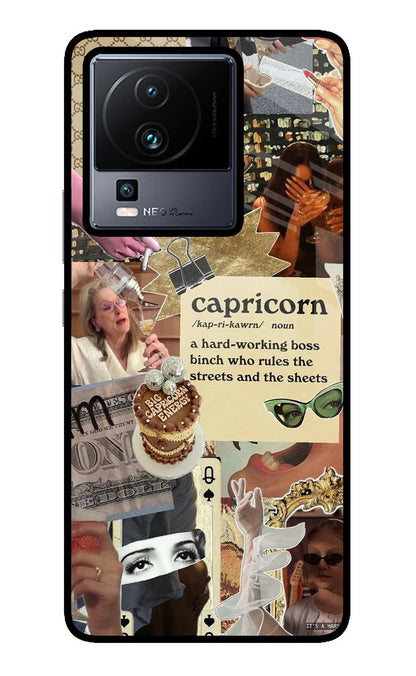 Capricorn Zodiac iQOO Neo 7 Pro Back Cover Glass Case - Hello Swanky