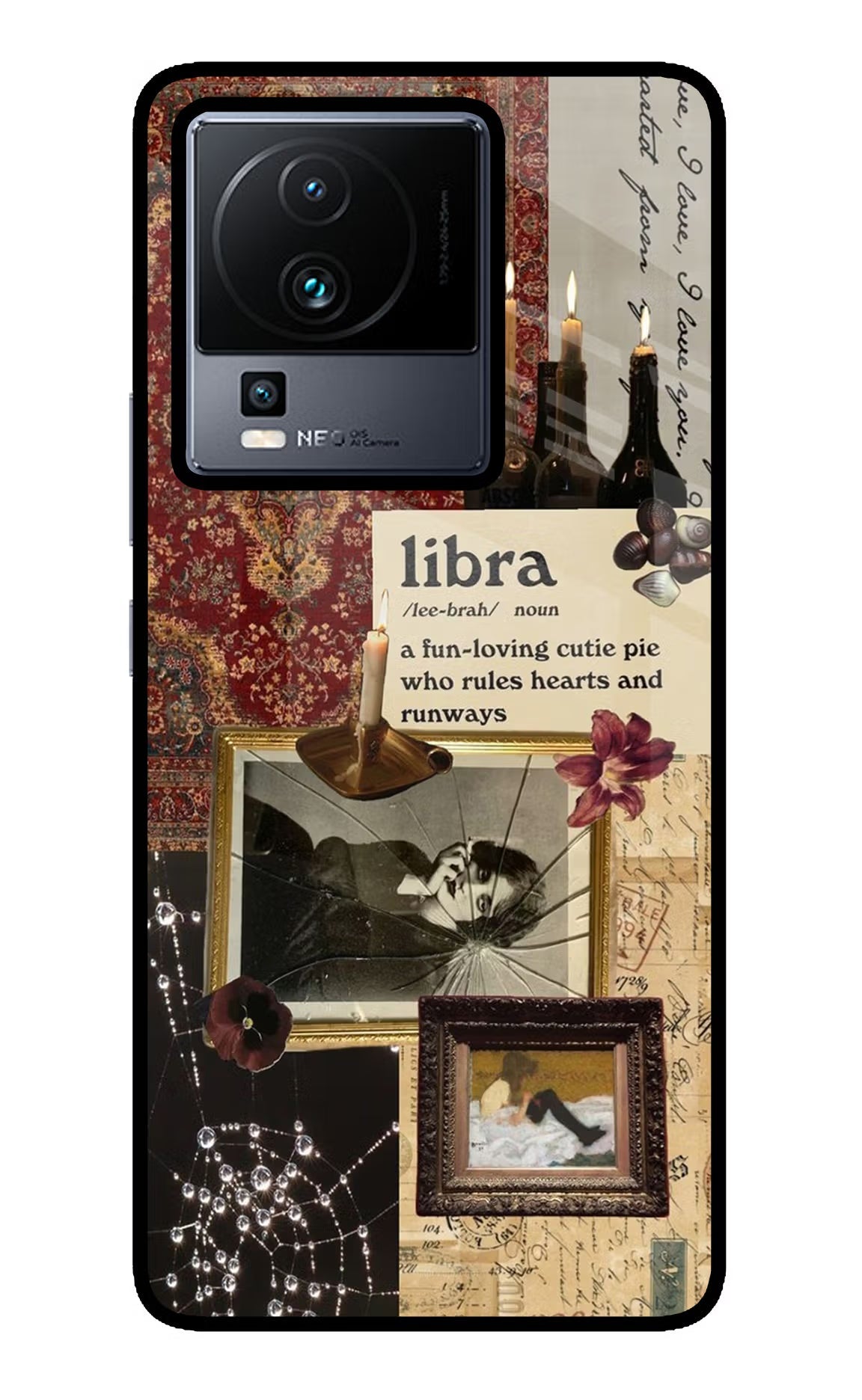 Libra Zodiac iQOO Neo 7 Pro Back Cover Glass Case - Hello Swanky