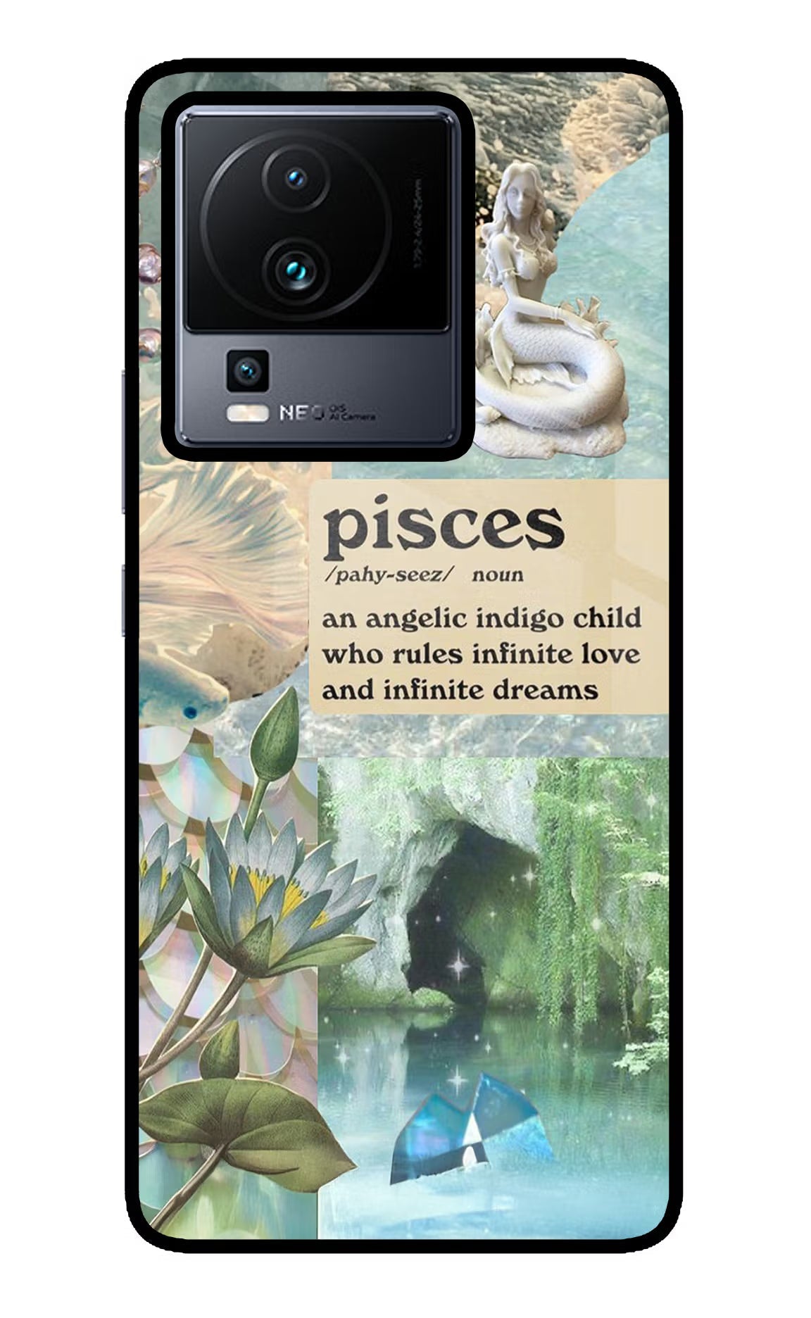 Pisces Zodiac iQOO Neo 7 Pro Back Cover Glass Case - Hello Swanky