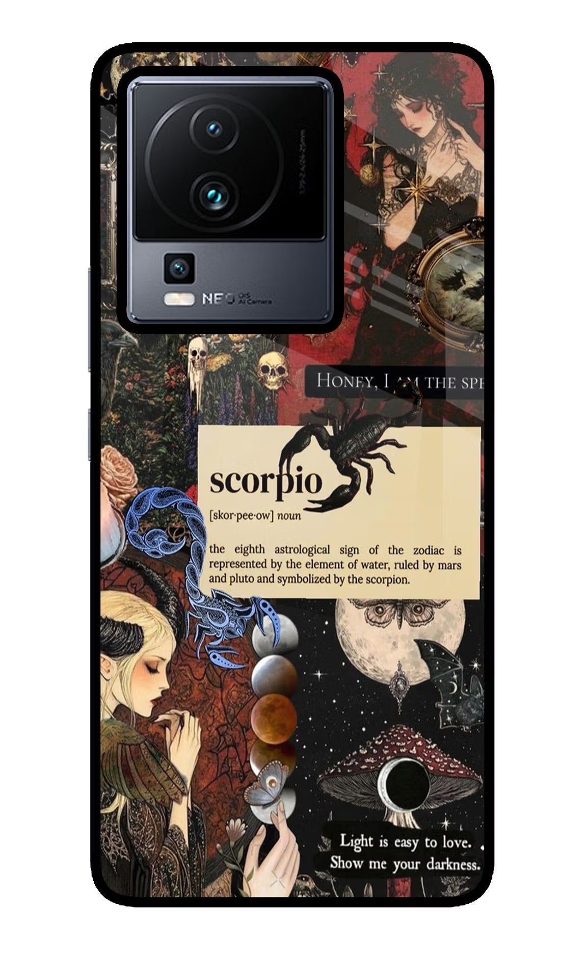 Scorpio Zodiac iQOO Neo 7 Pro Back Cover Glass Case - Hello Swanky