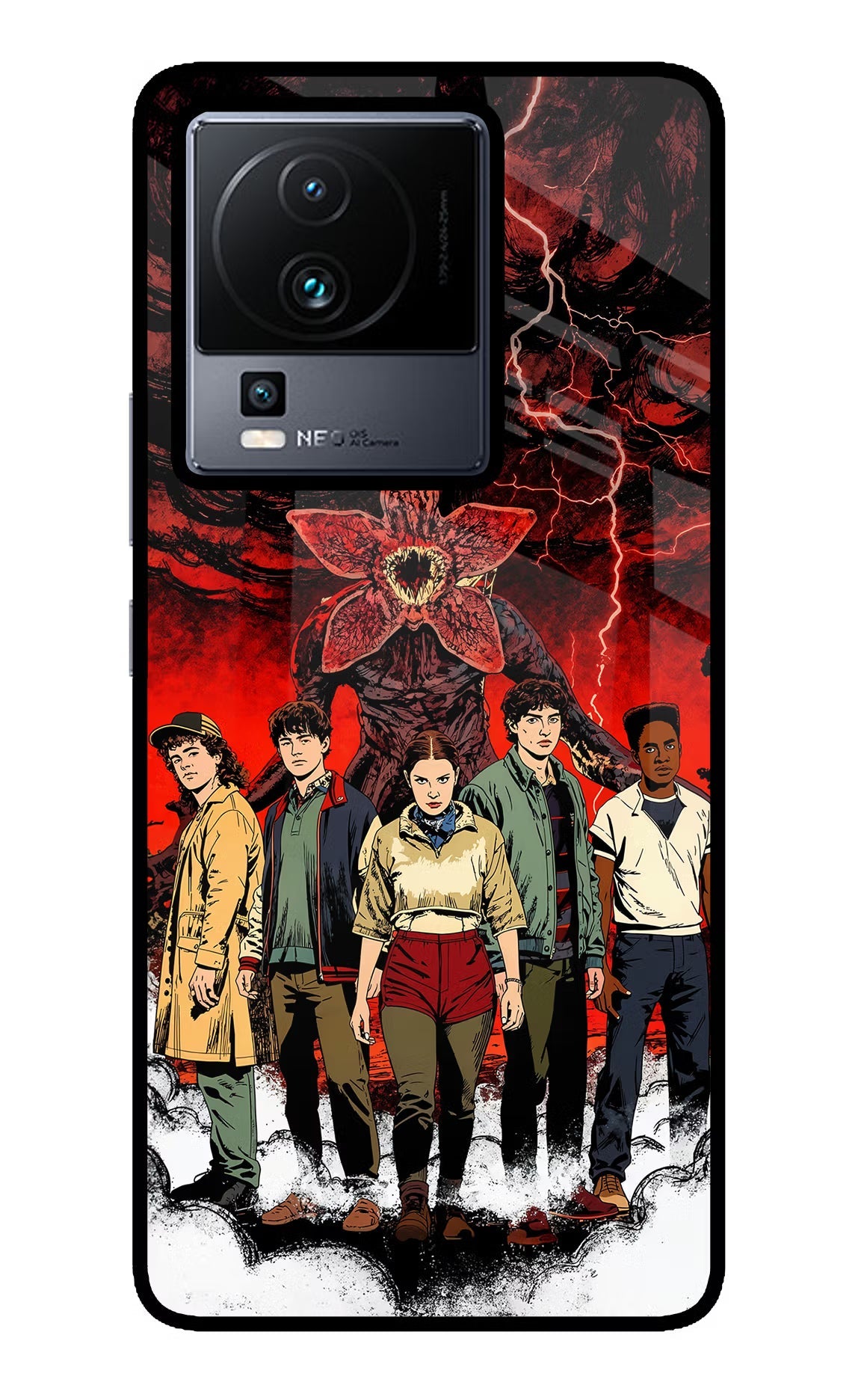 Ordinary Things Characters iQOO Neo 7 Pro Back Cover Glass Case - Hello Swanky