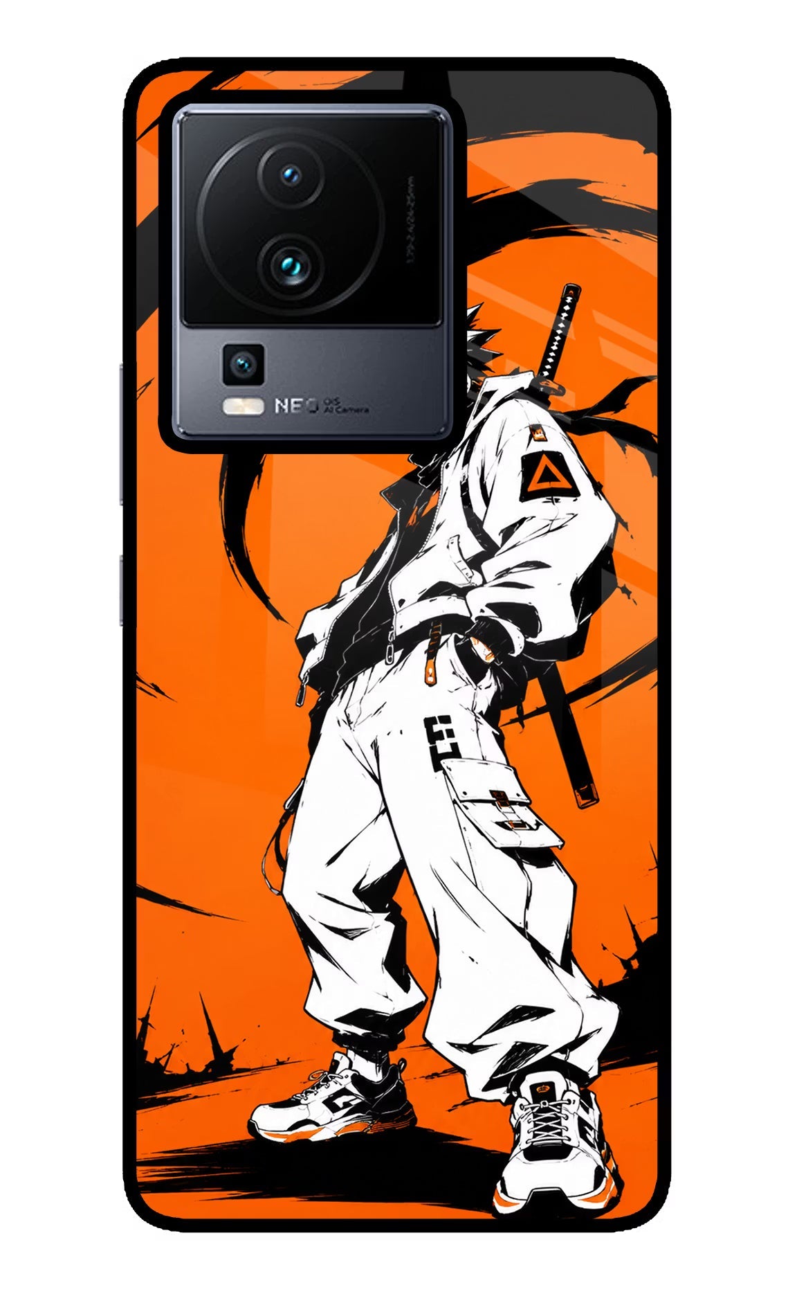Street Samurai iQOO Neo 7 Pro Back Cover Glass Case - Hello Swanky