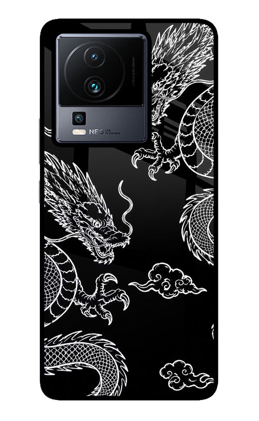 Twin Dragons iQOO Neo 7 Pro Back Cover Glass Case - Hello Swanky