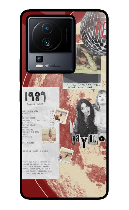 Taylor Swift iQOO Neo 7 Pro Back Cover Glass Case - Hello Swanky