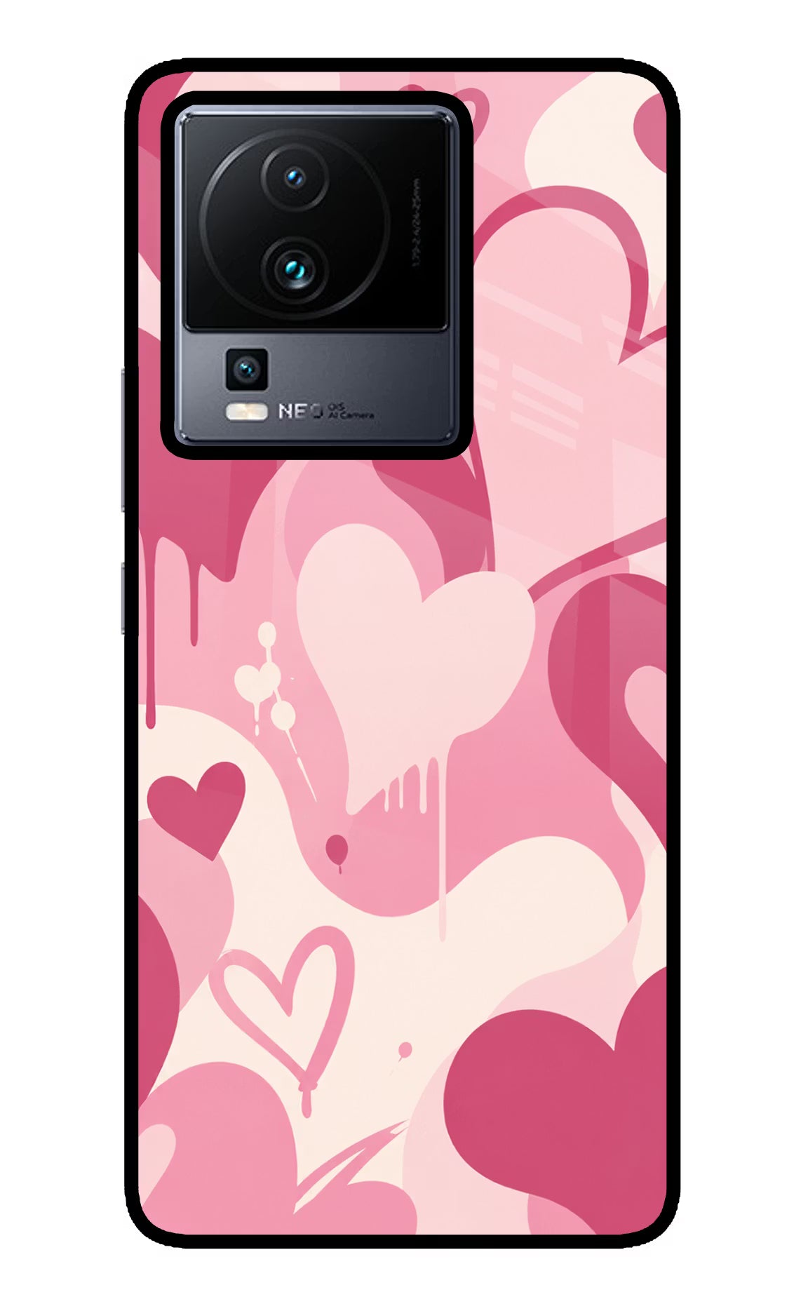 Hearty Case iQOO Neo 7 Pro Back Cover Glass Case - Hello Swanky