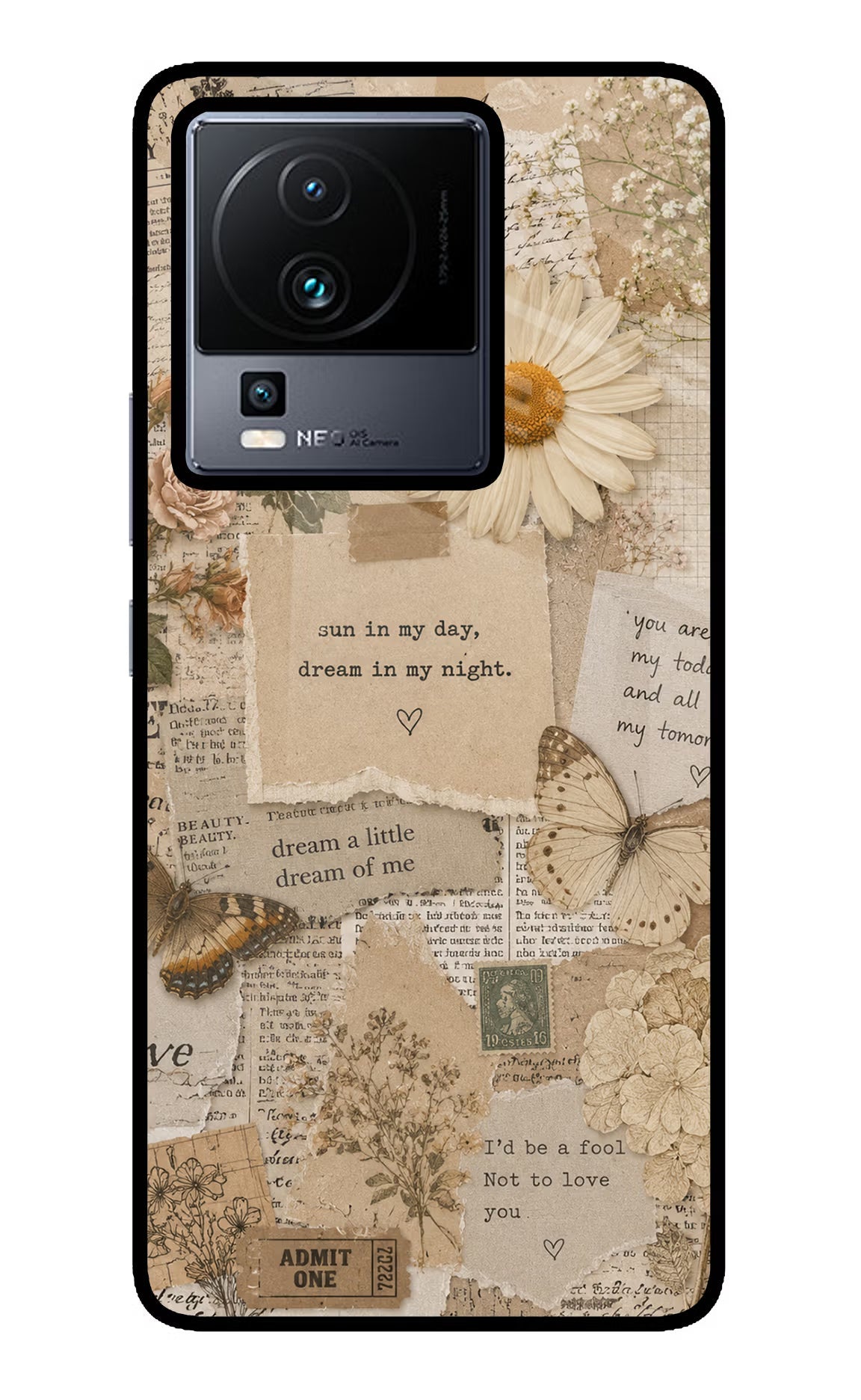 Vintage Case iQOO Neo 7 Pro Back Cover Glass Case - Hello Swanky
