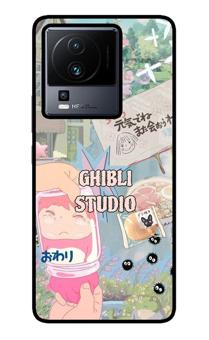 Studio Ghibli iQOO Neo 7 Pro Back Cover Glass Case - Hello Swanky