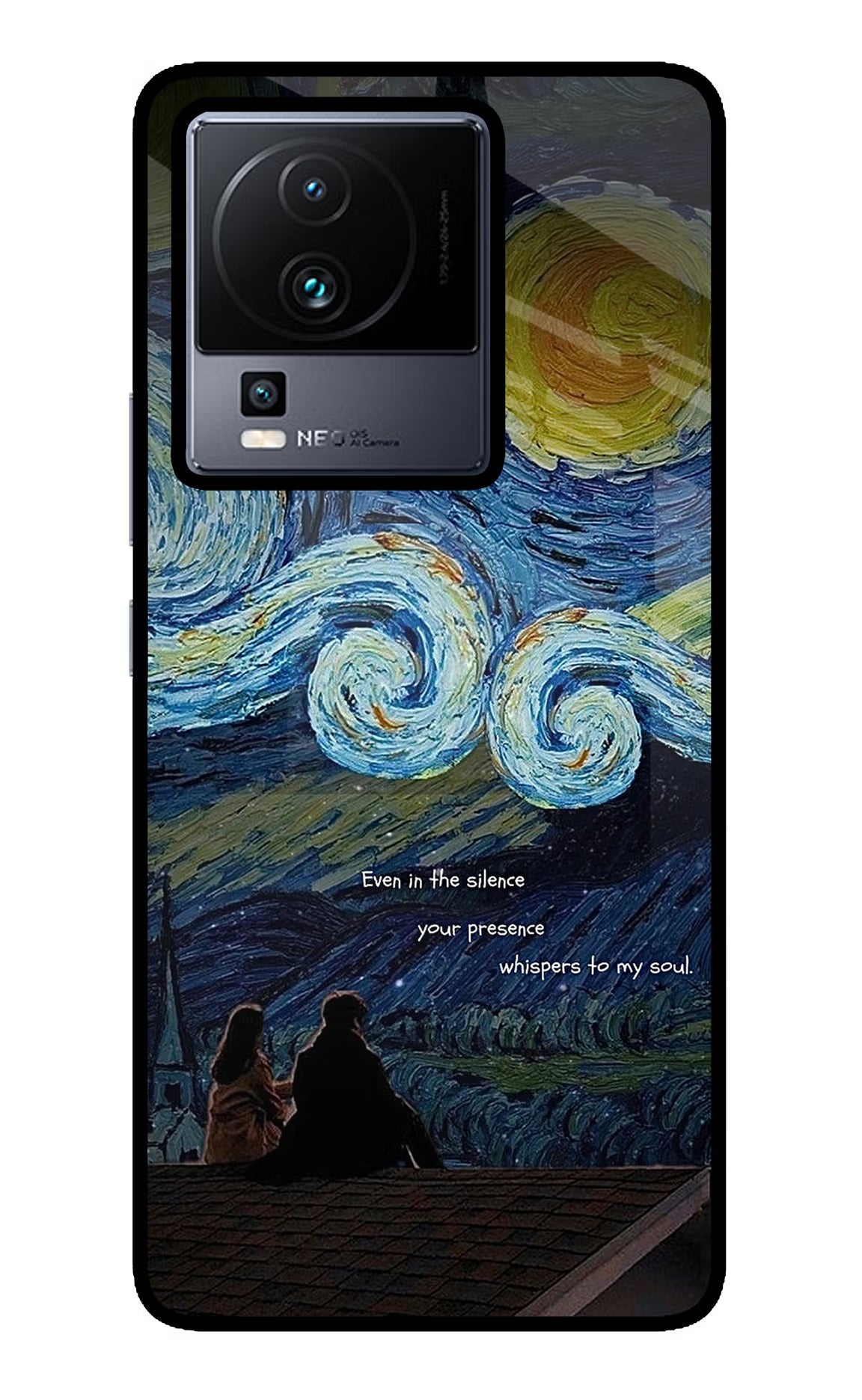 Softcore iQOO Neo 7 Pro Back Cover Glass Case - Hello Swanky