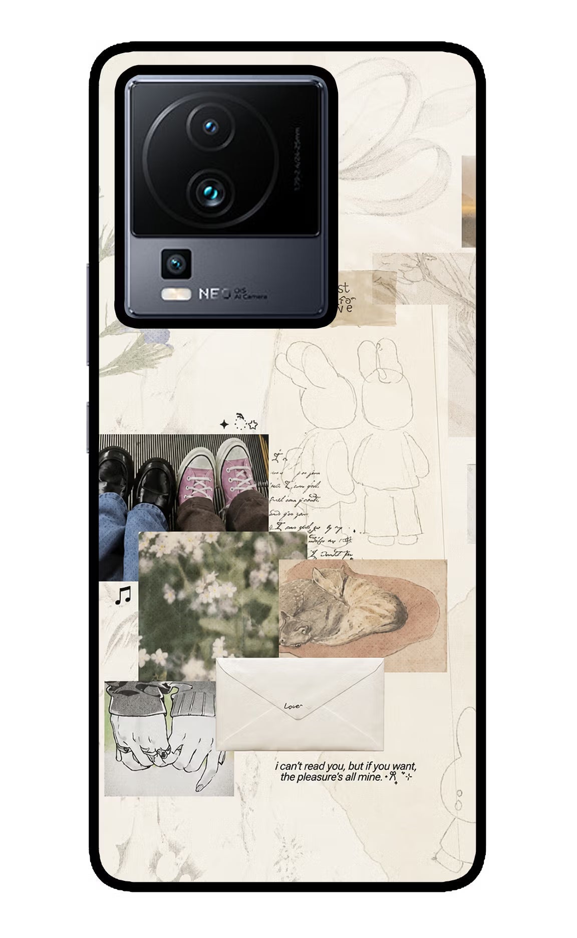 Soft Aesthetic iQOO Neo 7 Pro Back Cover Glass Case - Hello Swanky