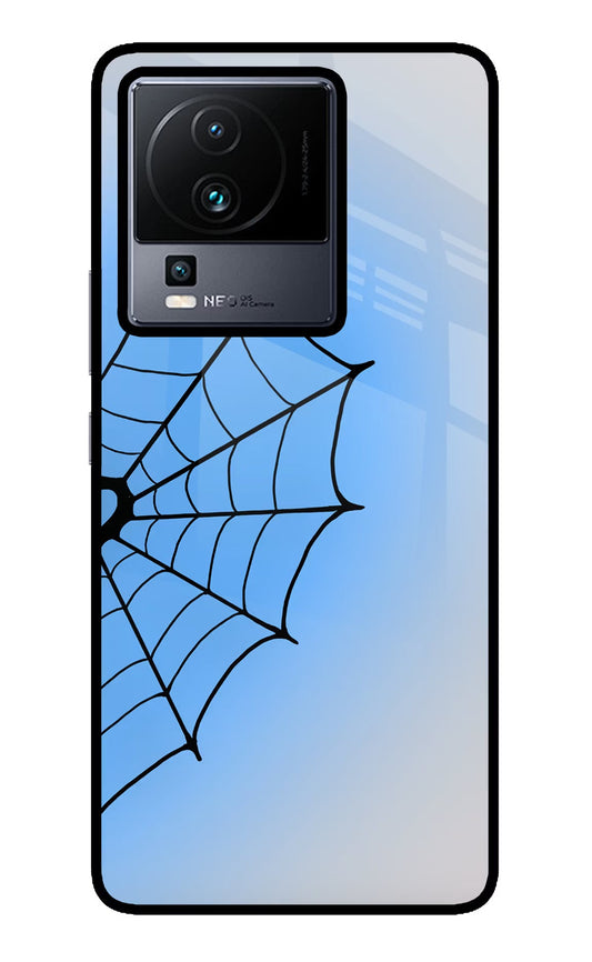 Blue Web iQOO Neo 7 Pro Back Cover Glass Case - Hello Swanky