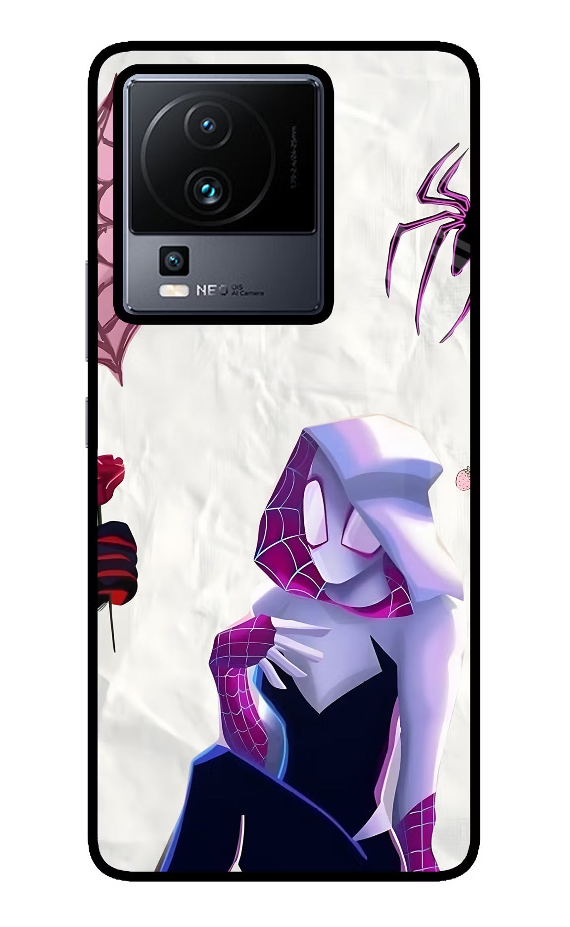Gwen Verse iQOO Neo 7 Pro Back Cover Glass Case - Hello Swanky