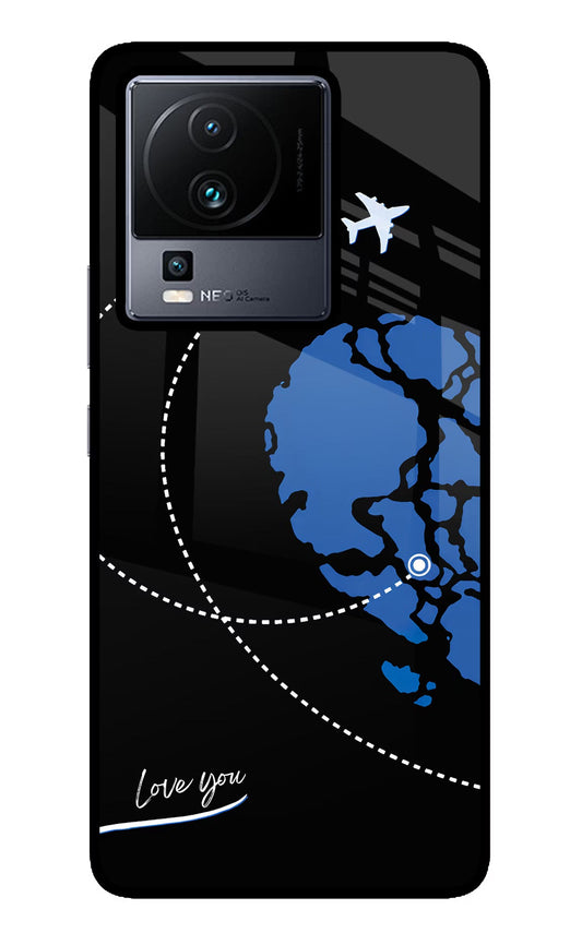 Love Orbit iQOO Neo 7 Pro Back Cover Glass Case - Hello Swanky