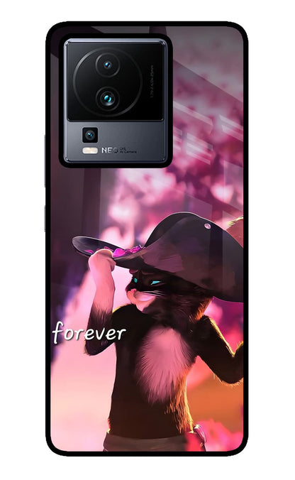 Forever Cat iQOO Neo 7 Pro Back Cover Glass Case - Hello Swanky