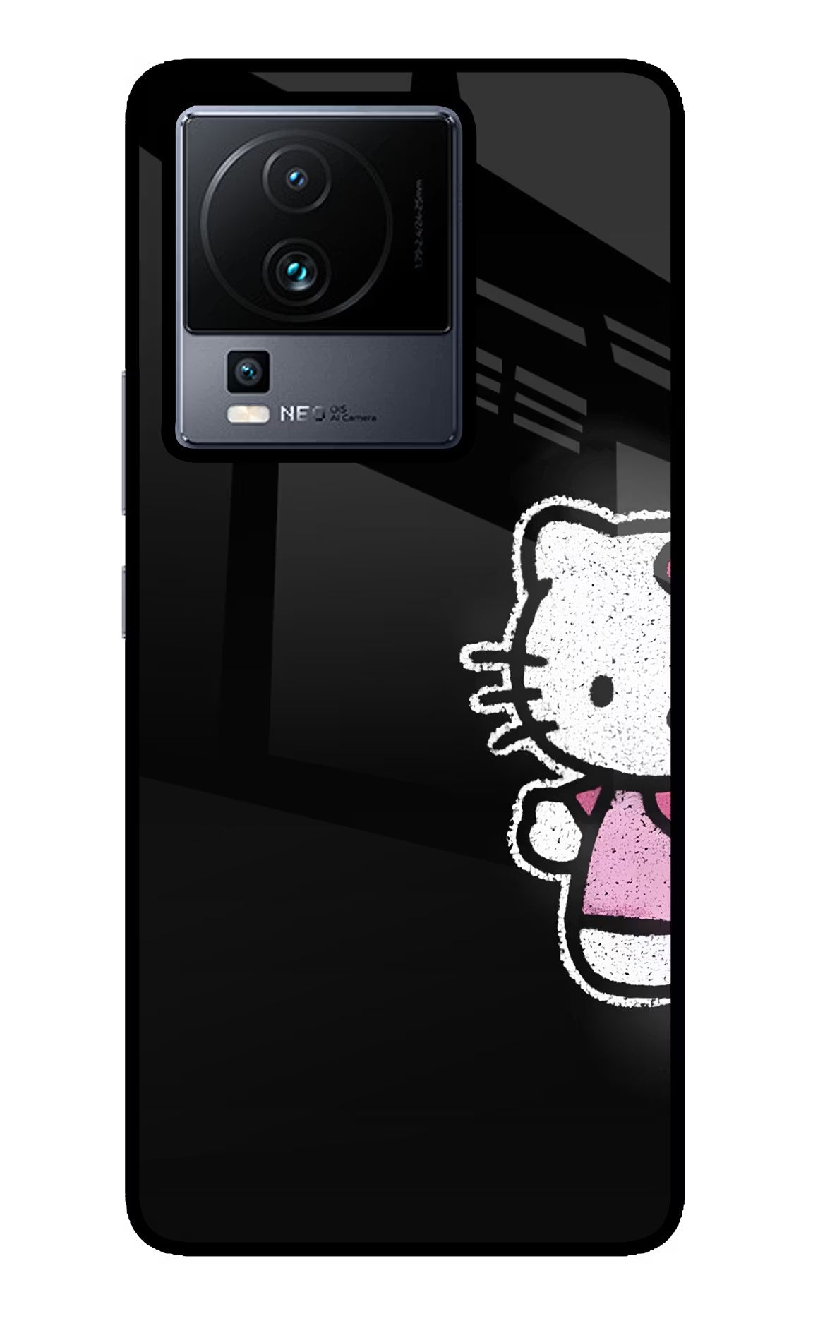 Kitty Charm iQOO Neo 7 Pro Back Cover Glass Case - Hello Swanky