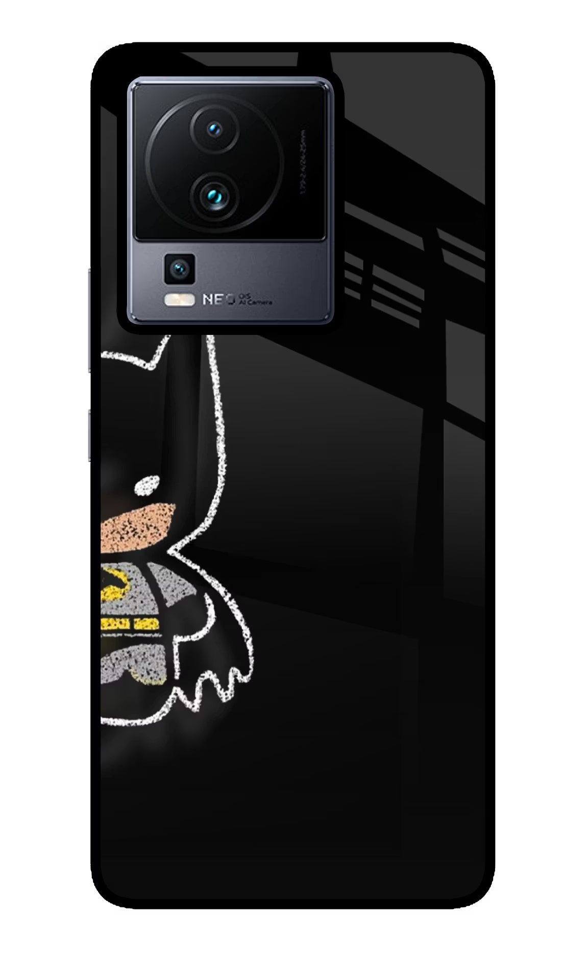 Bat Kitty iQOO Neo 7 Pro Back Cover Glass Case - Hello Swanky