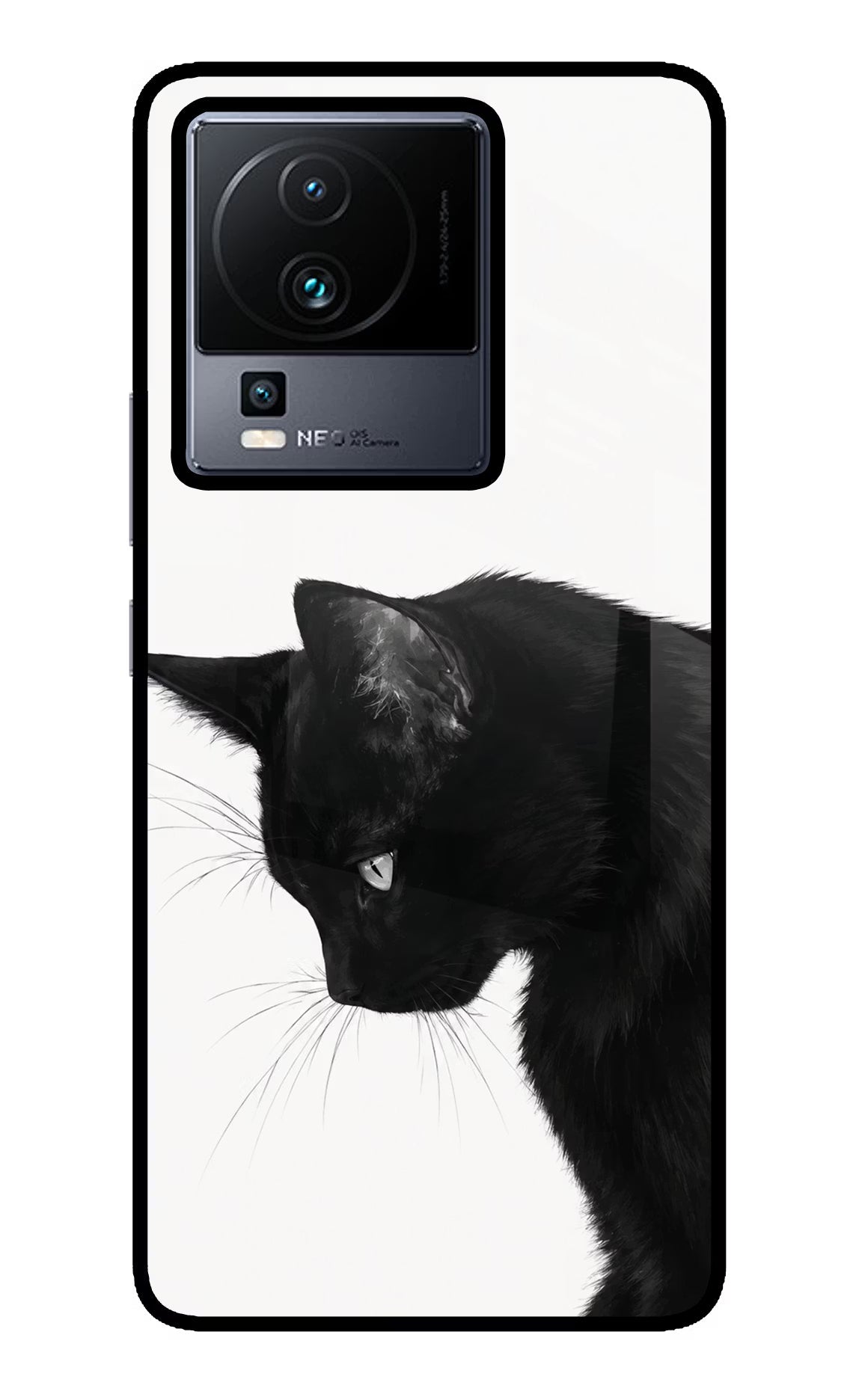 Shadow Gaze iQOO Neo 7 Pro Back Cover Glass Case - Hello Swanky