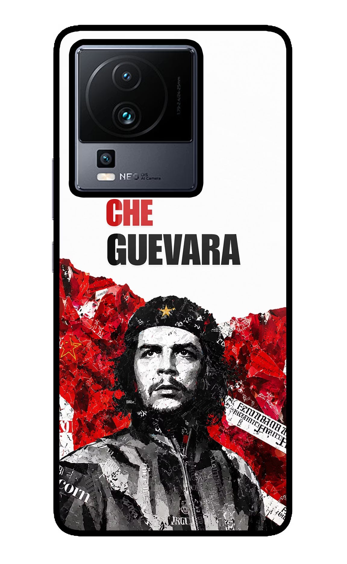 Che Guevara Revolution iQOO Neo 7 Pro Back Cover Glass Case - Hello Swanky