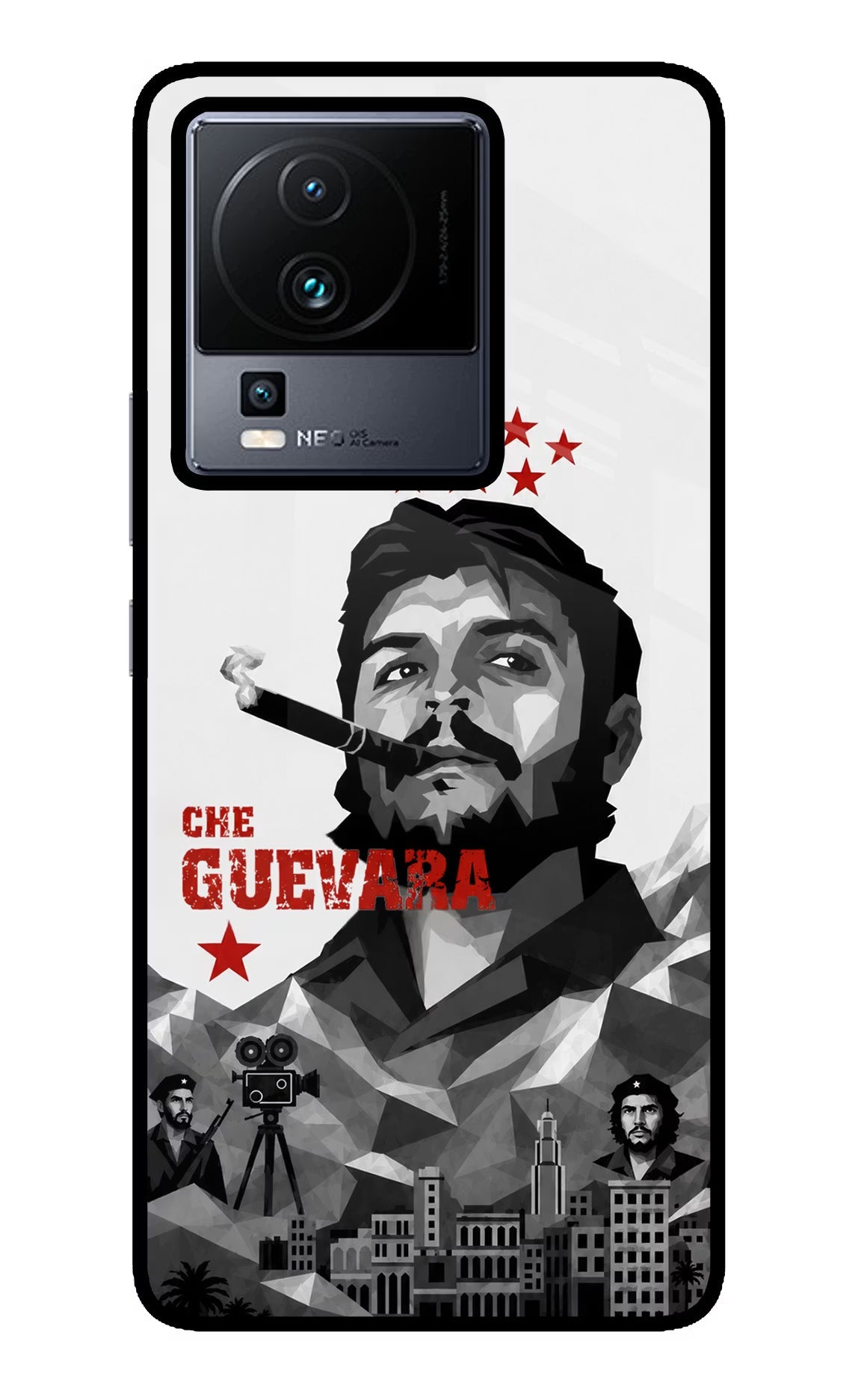 Che Guevara Iconic iQOO Neo 7 Pro Back Cover Glass Case - Hello Swanky
