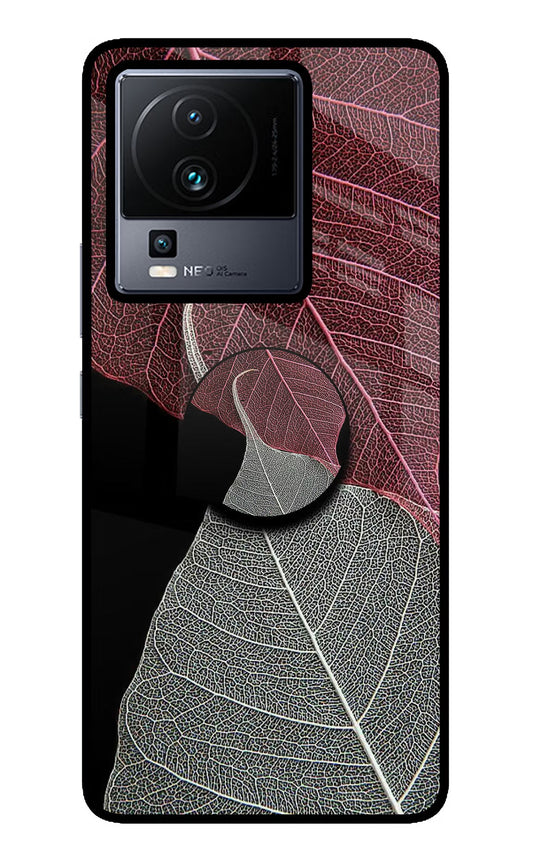 Leaf Pattern iQOO Neo 7 Pro Back Cover Glass Case - Hello Swanky