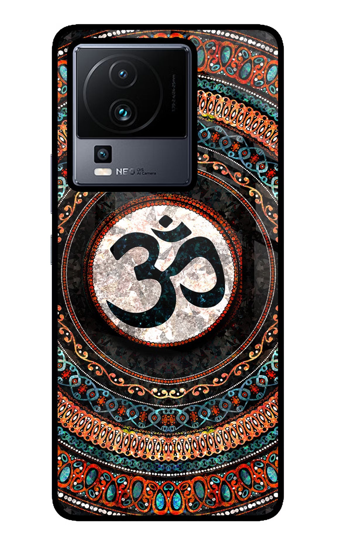 Om Culture iQOO Neo 7 Pro Back Cover Glass Case - Hello Swanky