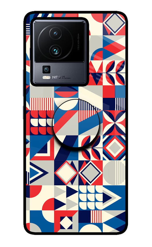 Colorful Pattern iQOO Neo 7 Pro Back Cover Glass Case - Hello Swanky