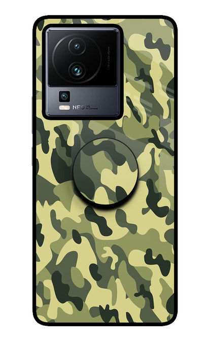 Camouflage iQOO Neo 7 Pro Back Cover Glass Case - Hello Swanky
