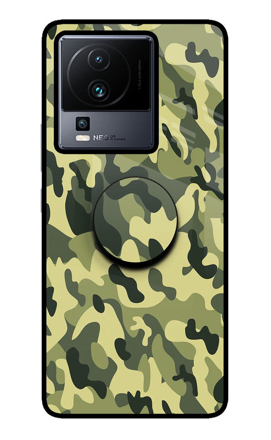 Camouflage iQOO Neo 7 Pro Back Cover Glass Case - Hello Swanky