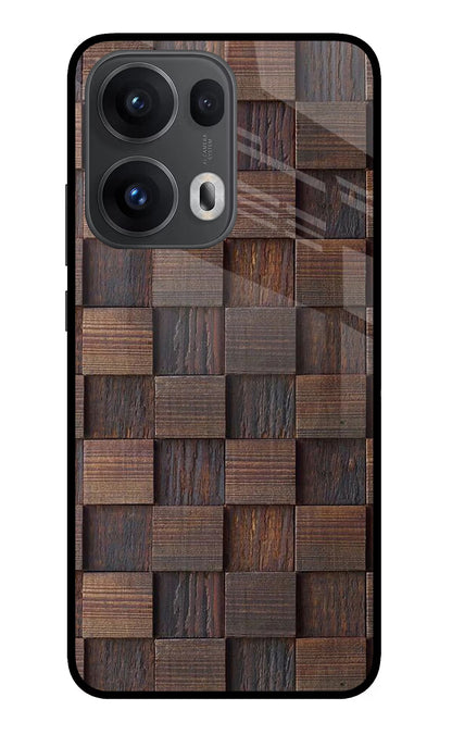 Wooden Cube Design Oppo Reno13 Pro 5G Back Cover