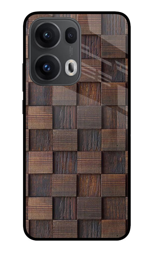 Wooden Cube Design Oppo Reno13 Pro 5G Back Cover