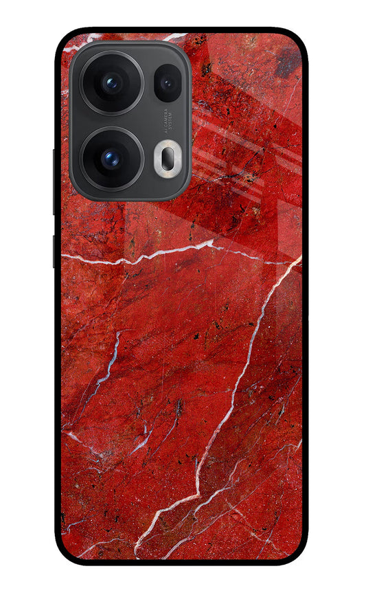 Red Marble Design Oppo Reno13 Pro 5G Back Cover