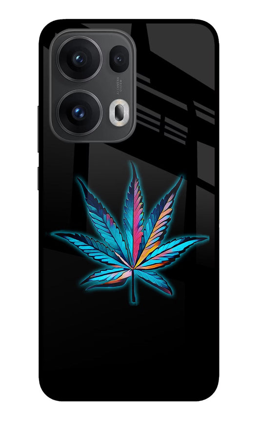 Weed Oppo Reno13 Pro 5G Glass Case