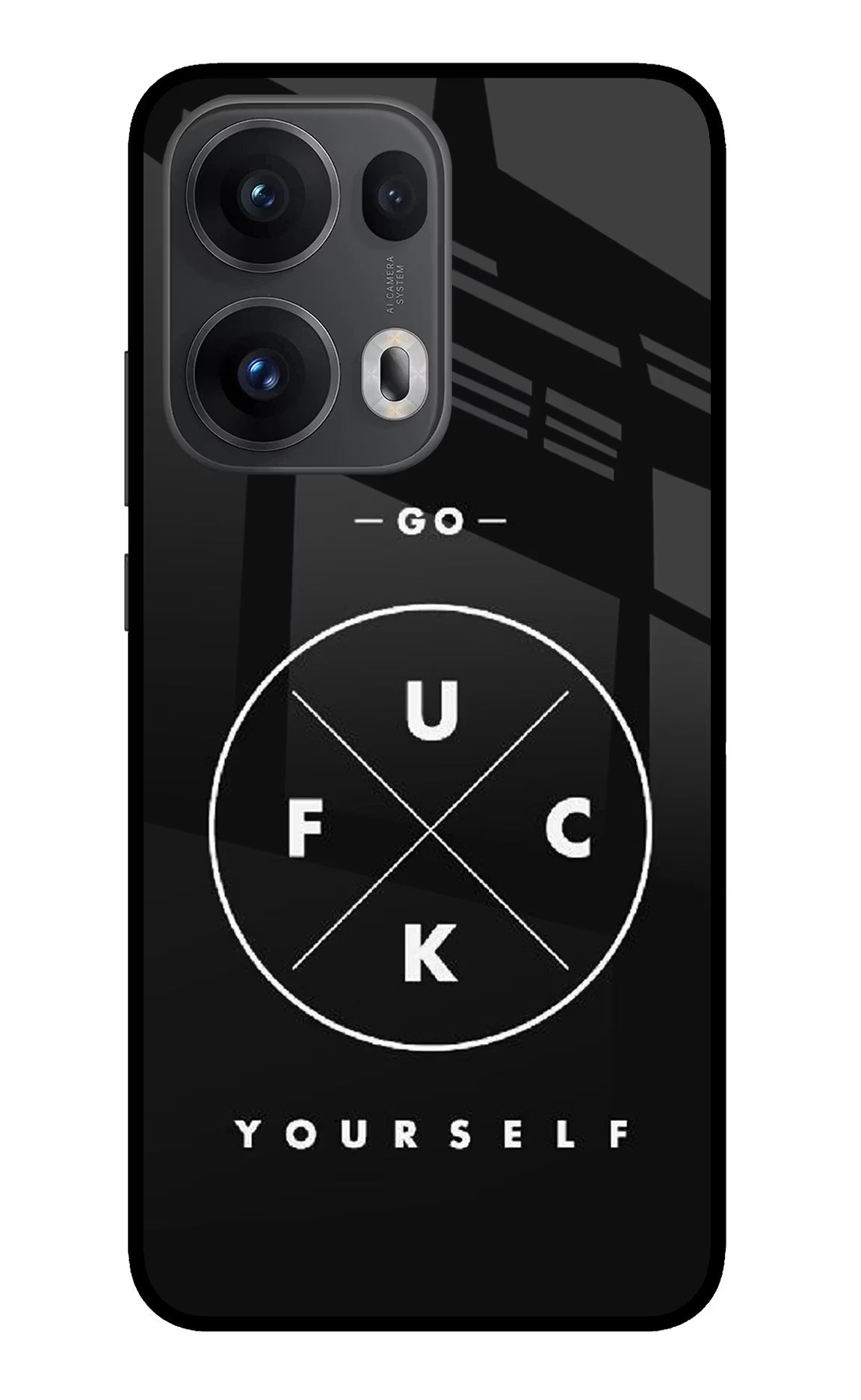 Go Fuck Yourself Oppo Reno13 Pro 5G Glass Case