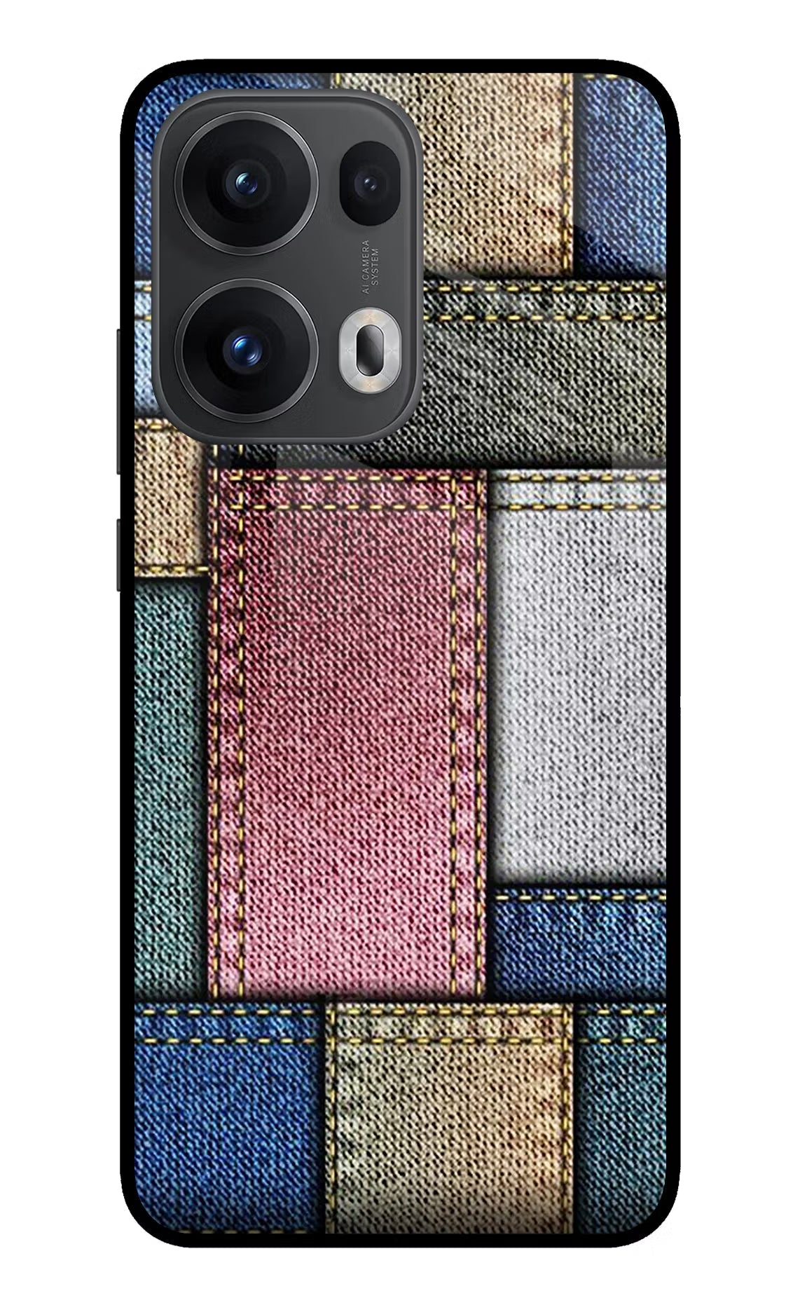 Multicolor Jeans Oppo Reno13 Pro 5G Back Cover
