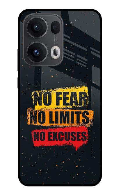 No Fear No Limits No Excuse Oppo Reno13 Pro 5G Back Cover