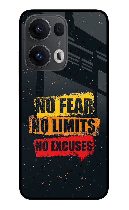 No Fear No Limits No Excuse Oppo Reno13 Pro 5G Back Cover