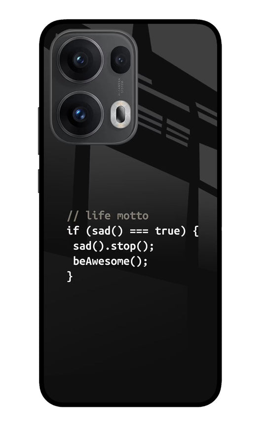 Life Motto Code Oppo Reno13 Pro 5G Back Cover