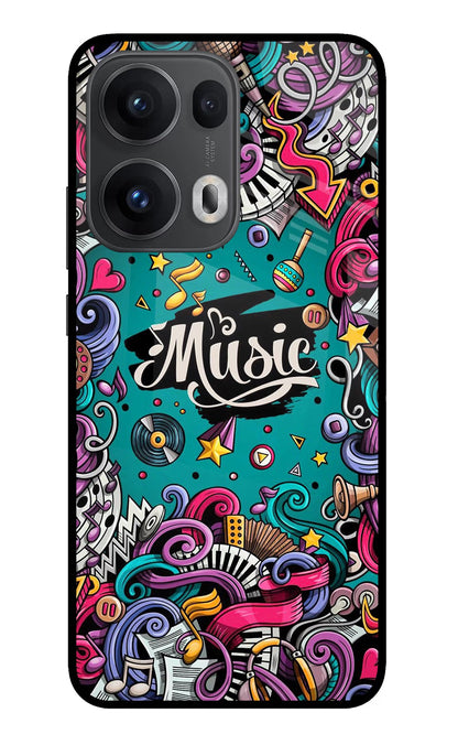 Music Graffiti Oppo Reno13 Pro 5G Back Cover