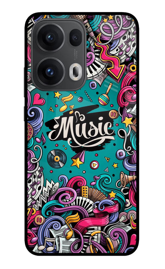 Music Graffiti Oppo Reno13 Pro 5G Back Cover